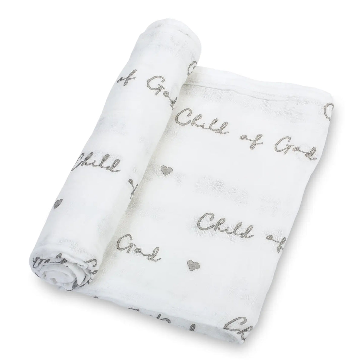 Lolly Banks Child of God Muslin Swaddle Blanket