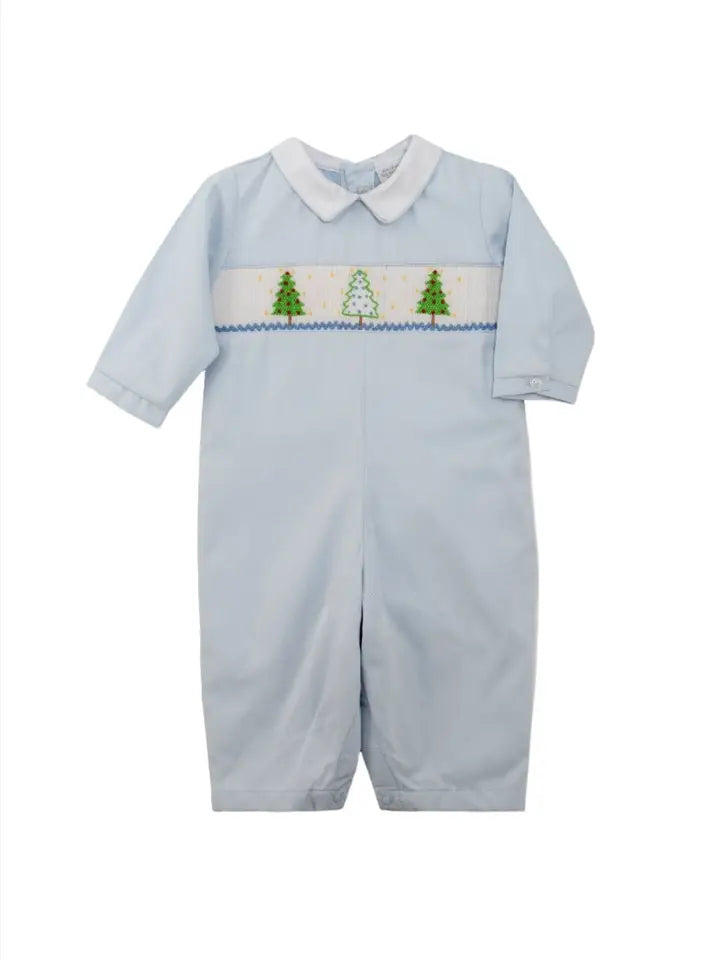 Julius Berger & Carriage Boutique Smocked Christmas Trees Baby Boy Longall