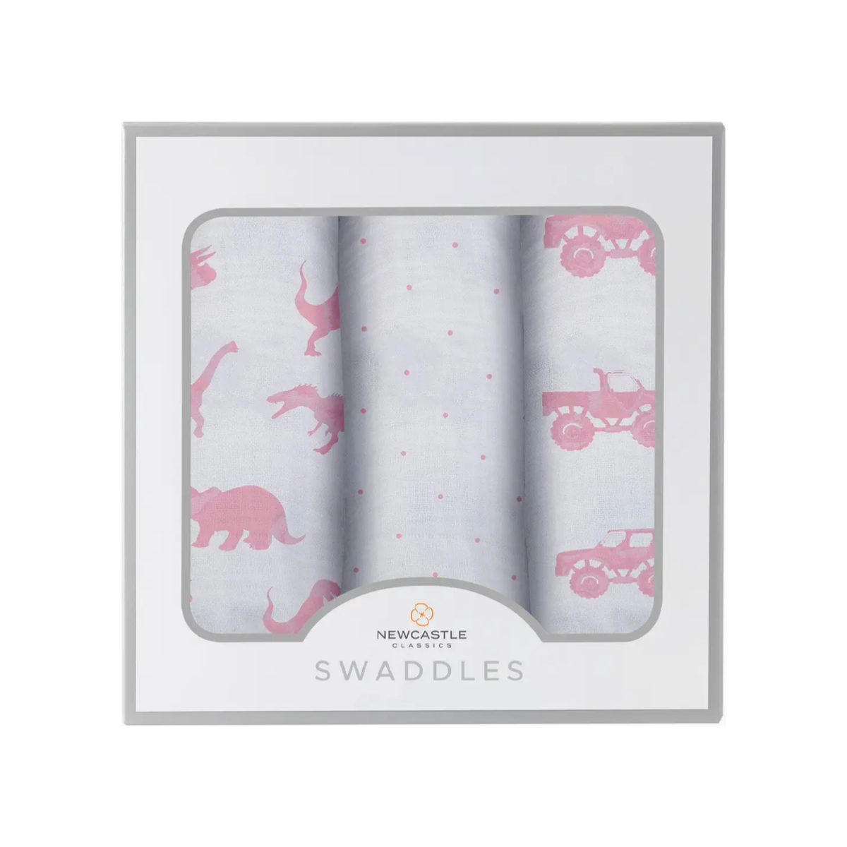 Newcastle Classics 3 Pack Swaddle Set (Pretty in Pink)