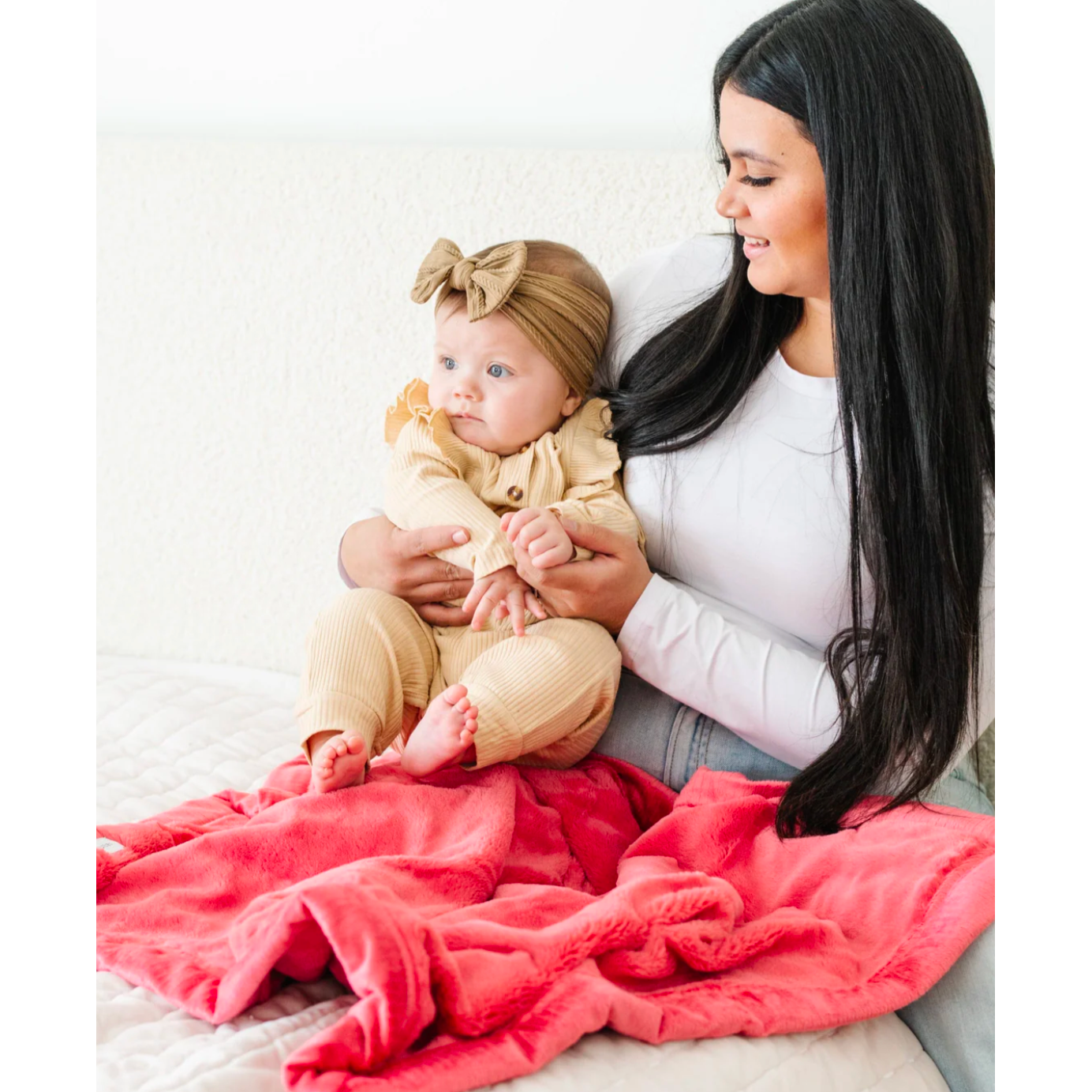 Saranoni Lush Luxury Receiving Blanket in Primrose