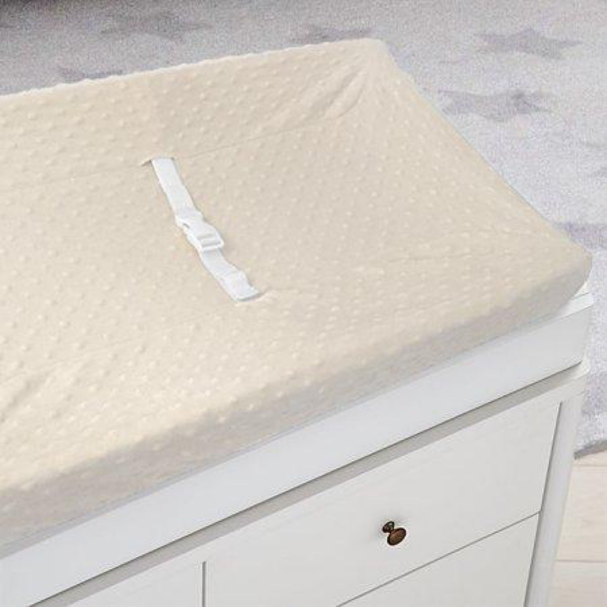 American Baby Company Heavenly Soft Minky Dot Fitted Contoured Changing Pad Cover Puff Girls