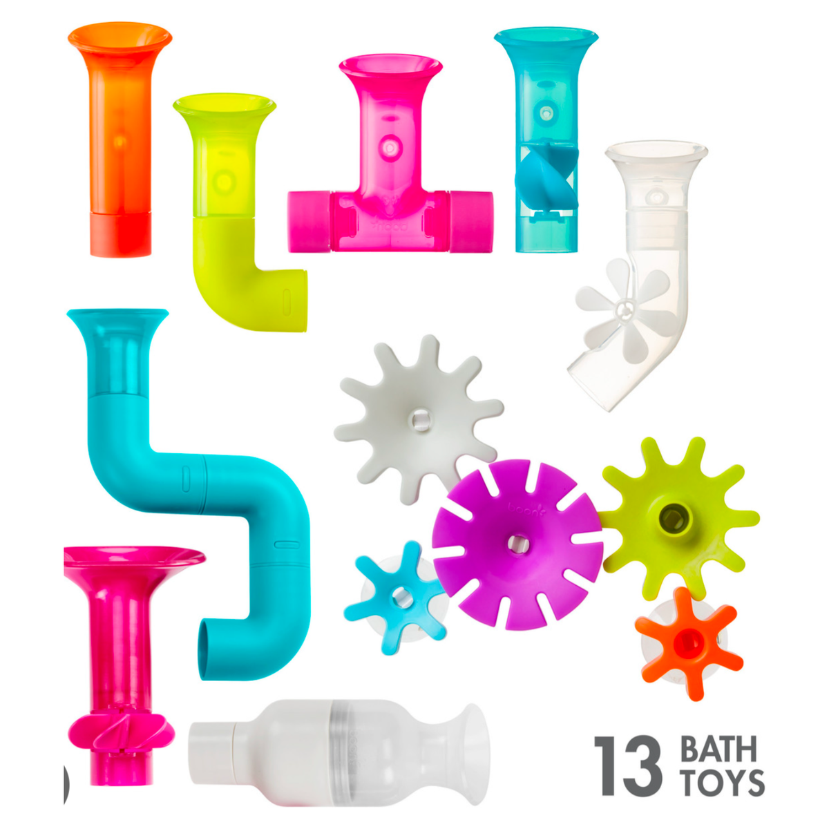 Boon Building Bath Toy Bundle Gift Set with Pipes Cogs and Tubes