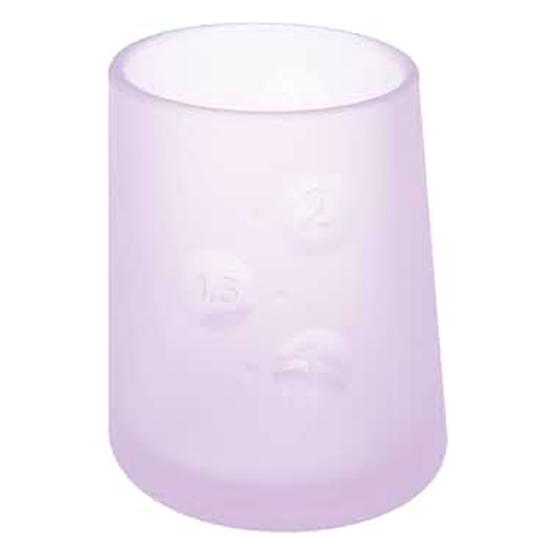 Olababy First Cup | Clear Sense 100% Silicone Infant Trainer Cup | 2oz | Lilac