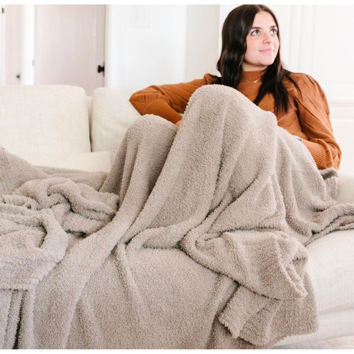 Saranoni Bamboni XL Blanket in Taupe