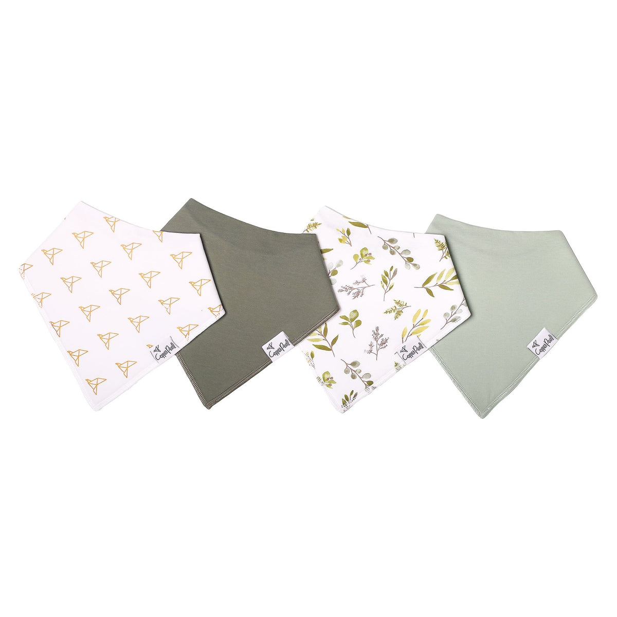 Copper Pearl Set of 4 Bandana Bibs (Haven)