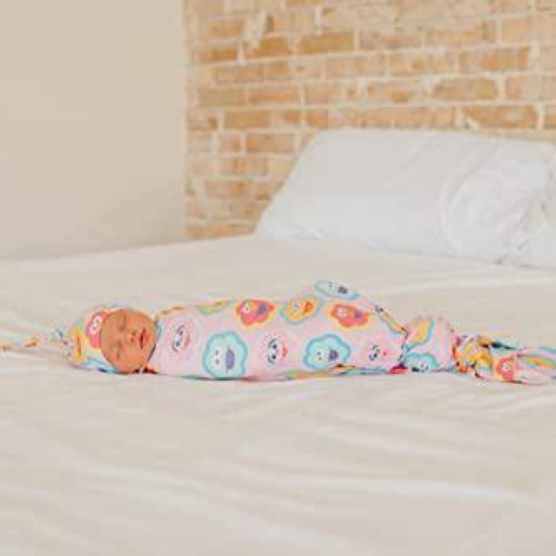 Copper Pearl Large Premium Knit Baby Swaddle Receiving Blanket "Abby and Pals"