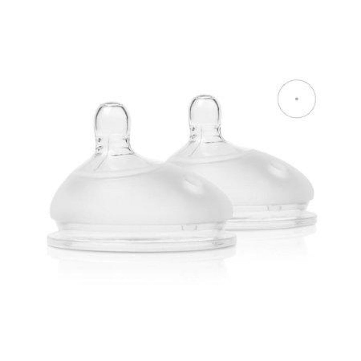 Olababy Gentlebottle Silicone Baby Bottle Replacement Nipple 2 Pack (0m+ Preemie Flow)