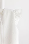 Terry Tots White Jacquard Bows Sleepsack