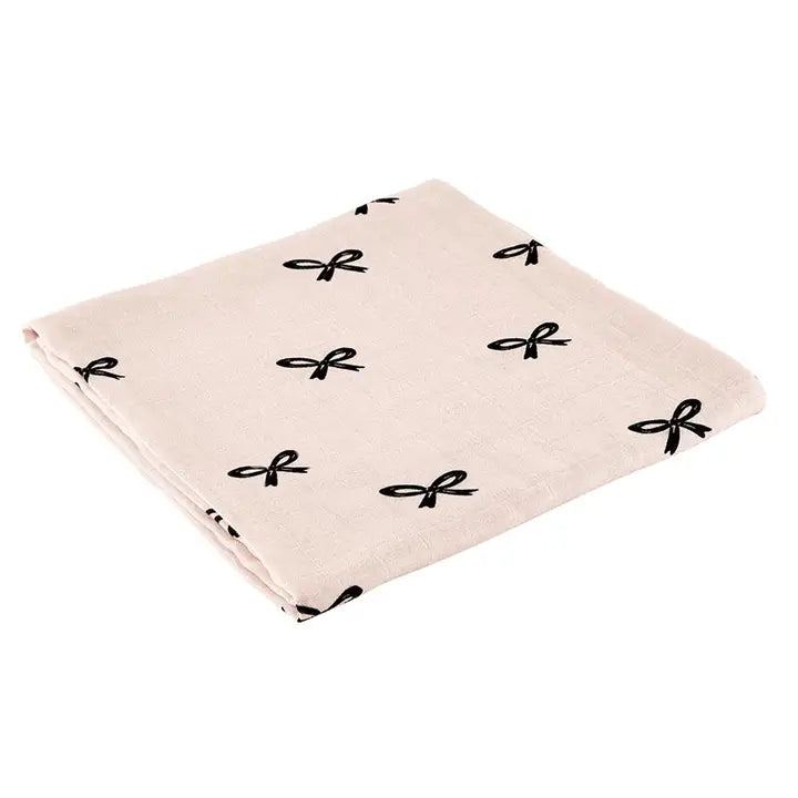 Stephan Baby Bows Swaddle Blanket