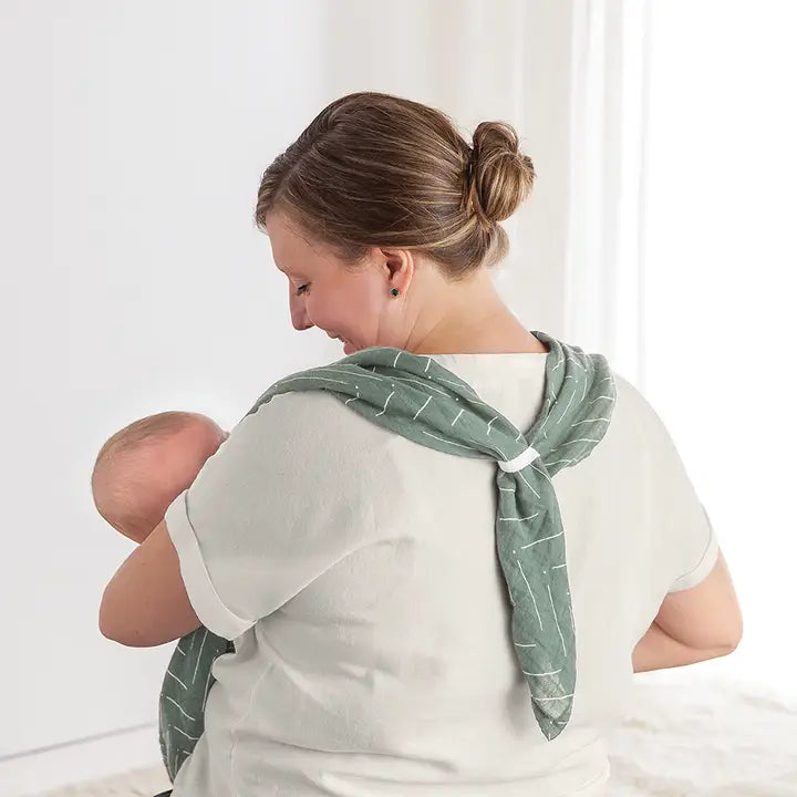 Itzy Ritzy Breastfeeding Boss Multi-use Blanket (Sage)