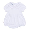 Magnolia Baby Essentials Solid Collared Ruffle Bubble