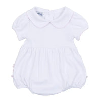 Magnolia Baby Essentials Solid Collared Ruffle Bubble
