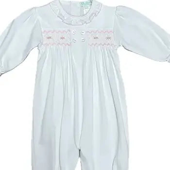Marco & Lizzy Girls Handsmocked Converter Gown