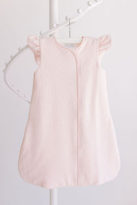 Terry Tots Pink Jacquard Bows Sleepsack