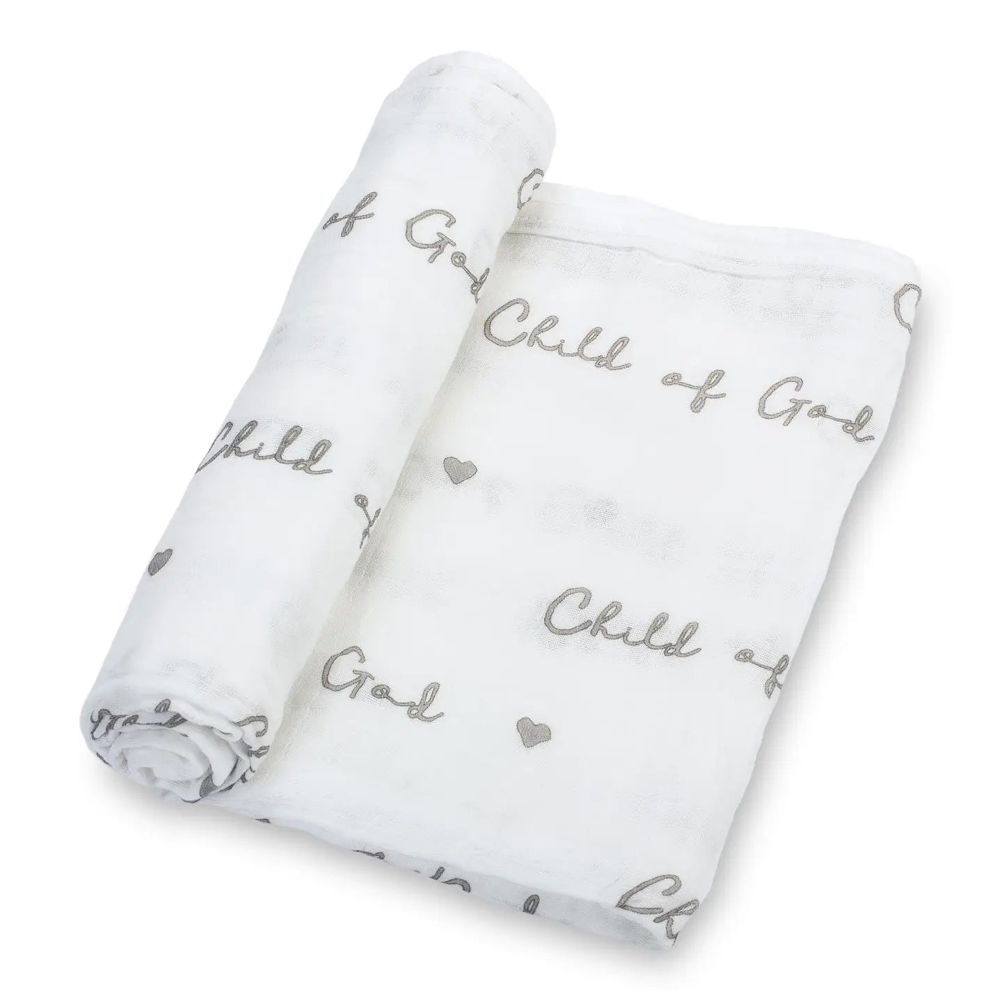 Lolly Banks Child of God Muslin Swaddle Blanket
