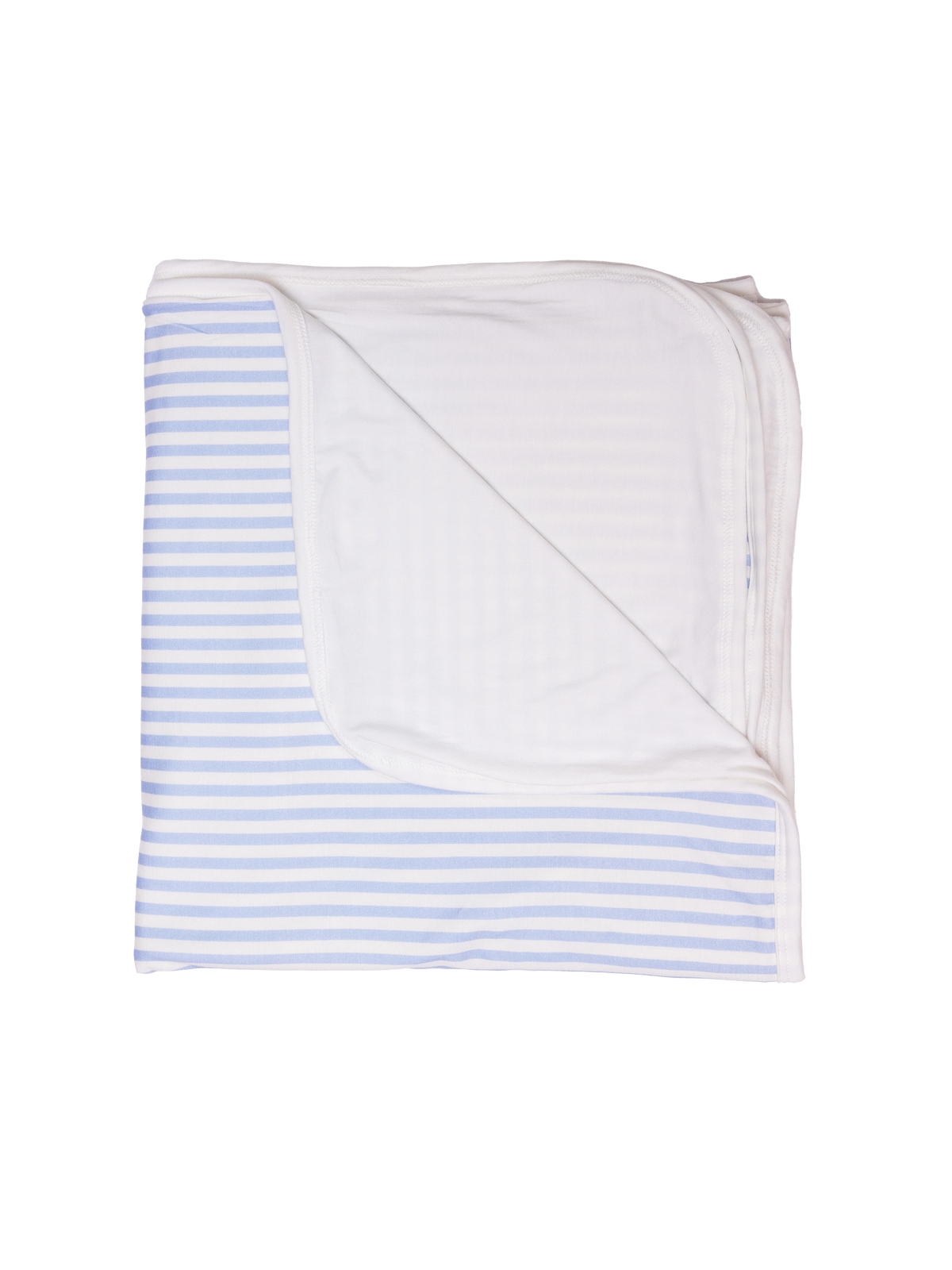 The Uptown Baby Cabana Stripe Blanket - Light Blue