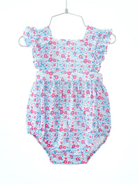 Ruth and Ralph Periwinkle Poppy Floral Pinafore Bubble
