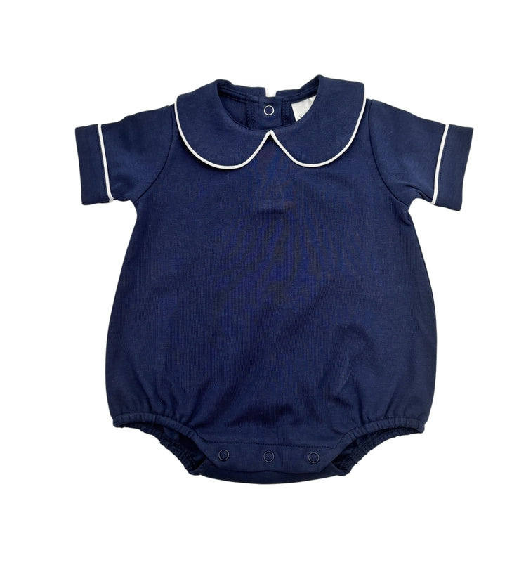 Piping Collar Bubble- Navy