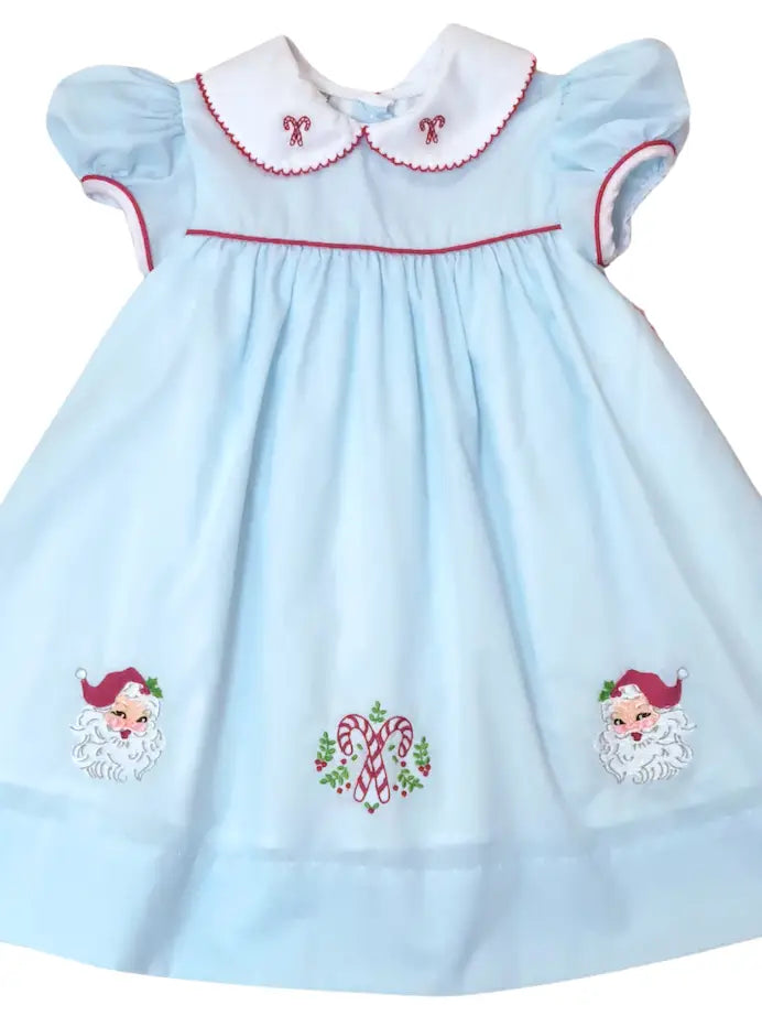 Marco & Lizzy Blue Float Girls Dress Santa Claus Collection
