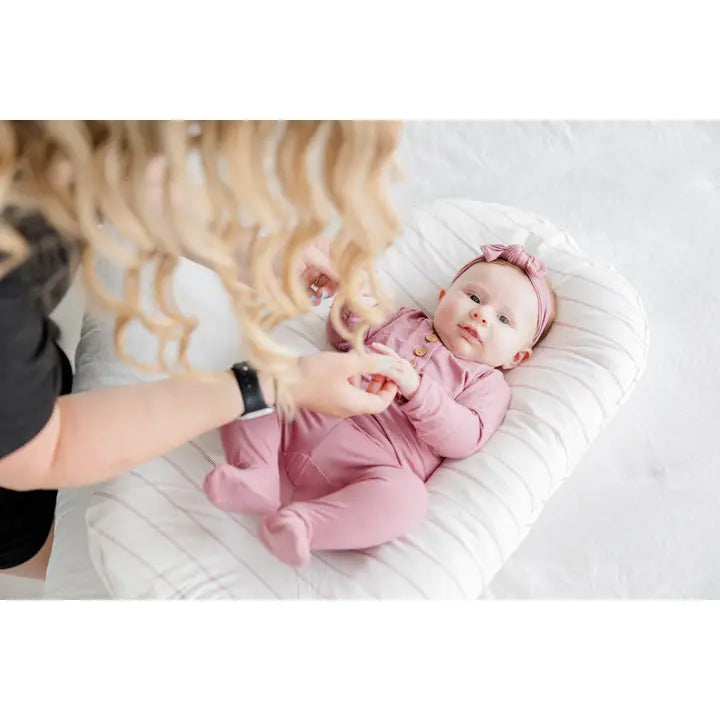 Cocoon Lounger Cover in Striped Fawn 0-9 months
