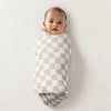 Itzy Ritzy Breastfeeding Boss Multi-use Blanket  (Taupe Checkerboard)