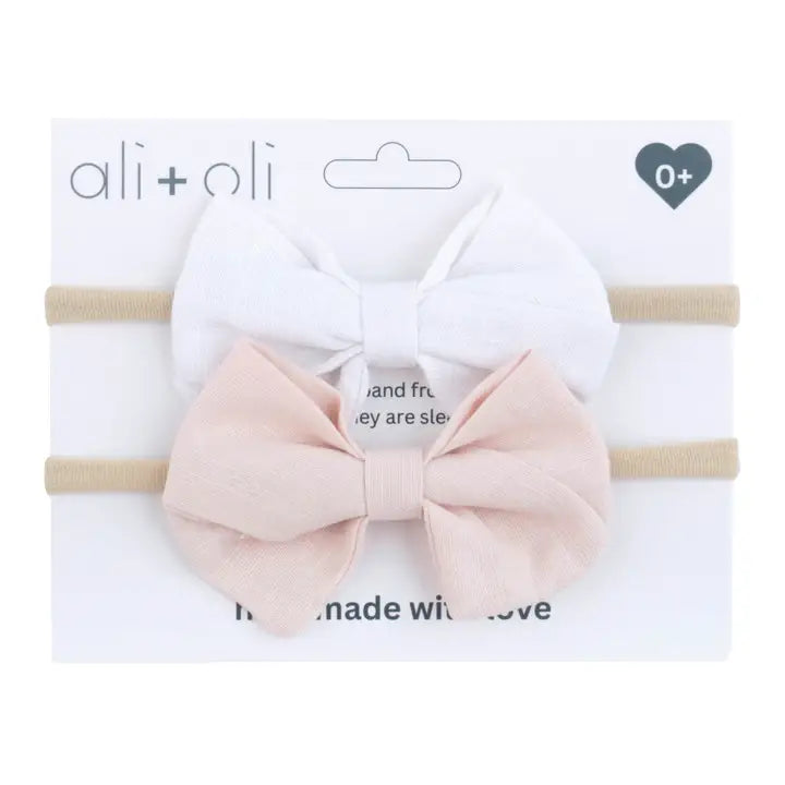 Ali+Oli Headand Bow Set (pink)