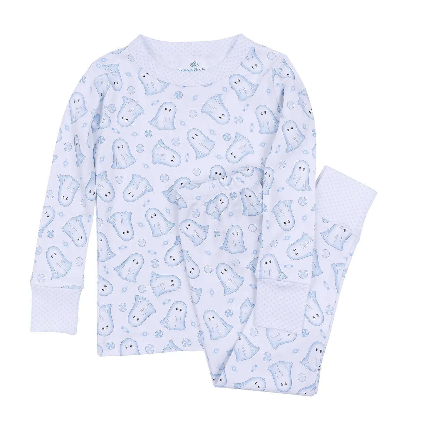 Magnolia Baby My Little Boo Pajamas- Light Blue