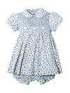 Julius Berger & Carriage Boutique Blue Short Sleeve Baby & Toddler Dress with Panty