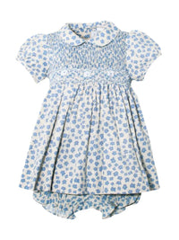 Julius Berger & Carriage Boutique Blue Short Sleeve Baby & Toddler Dress with Panty