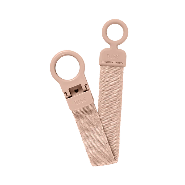 Bibs Loop Pacifier Clip- Blush