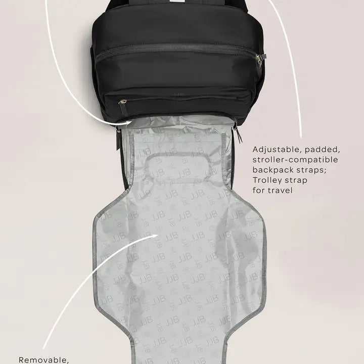 JujuBe Deluxe Backpack Diaper Bag - Black