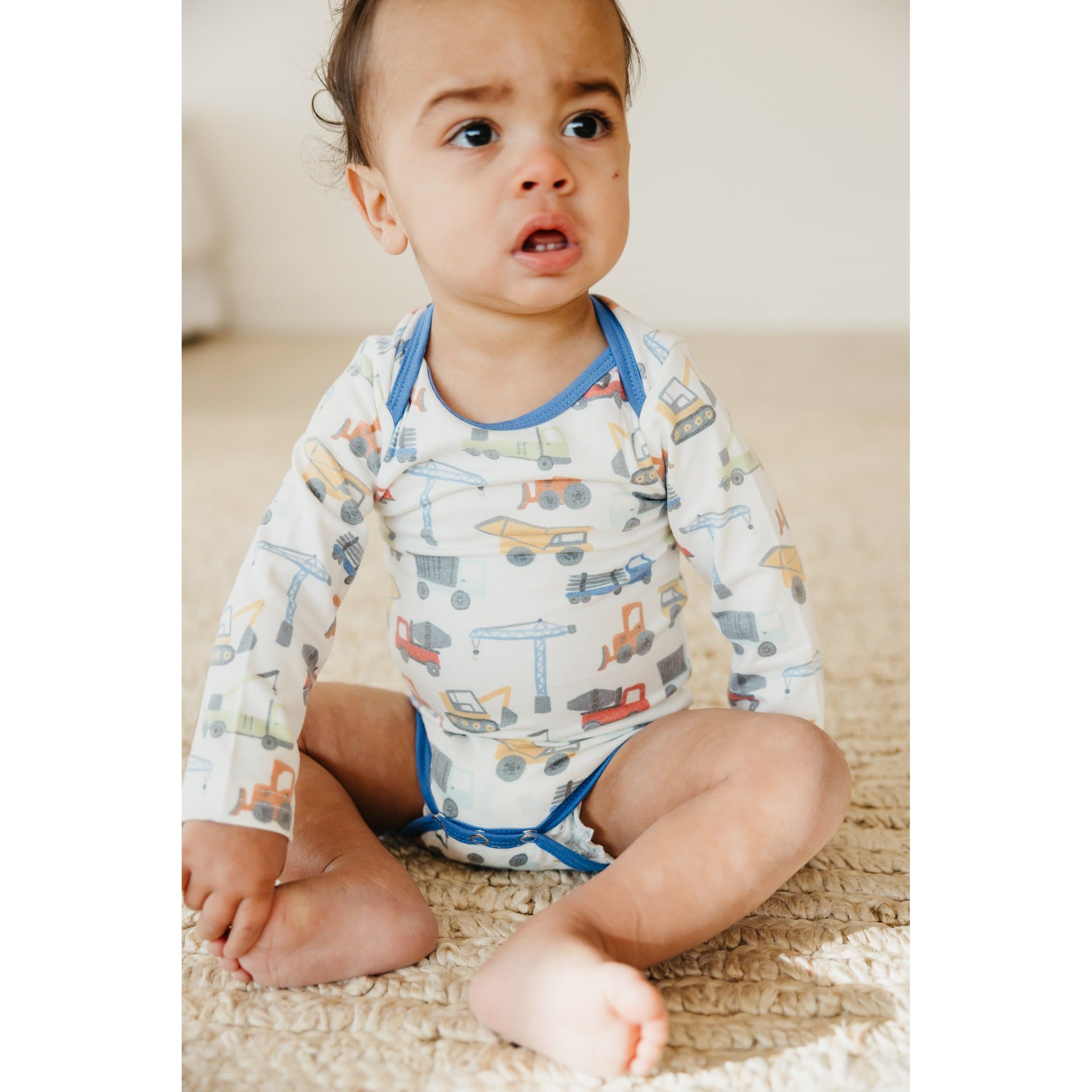 Copper Pearl Long Sleeve Bodysuit-Diesel in 0-3m