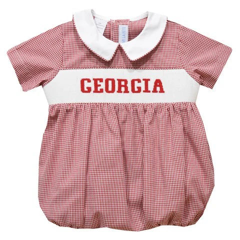 Georgia Hand Smocked Bubble- Boys