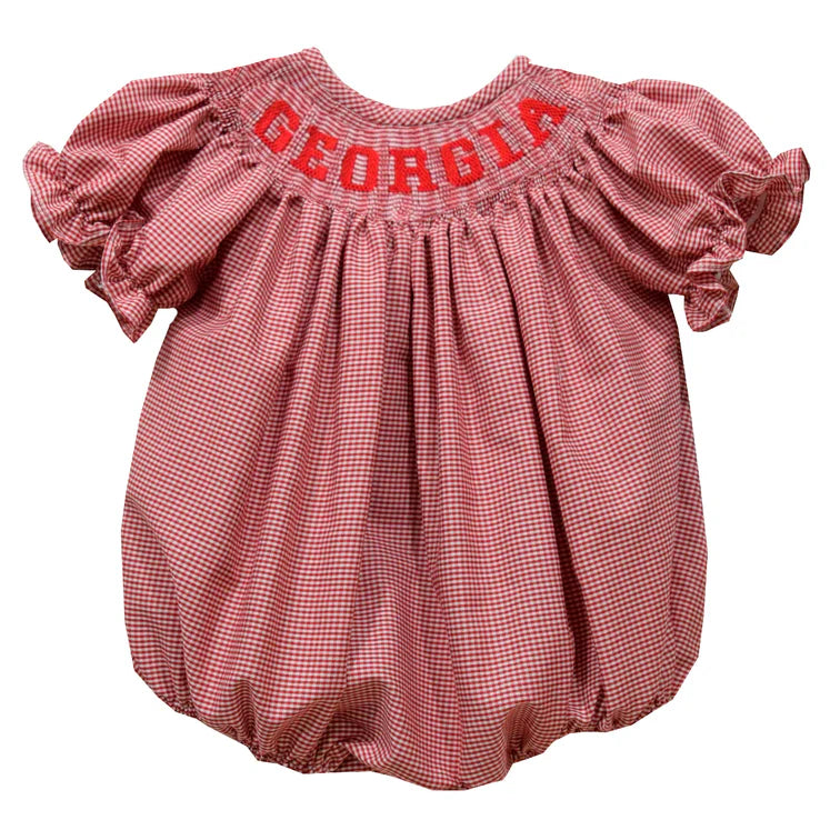 Georgia Hand Embroidered Bubble- Girls