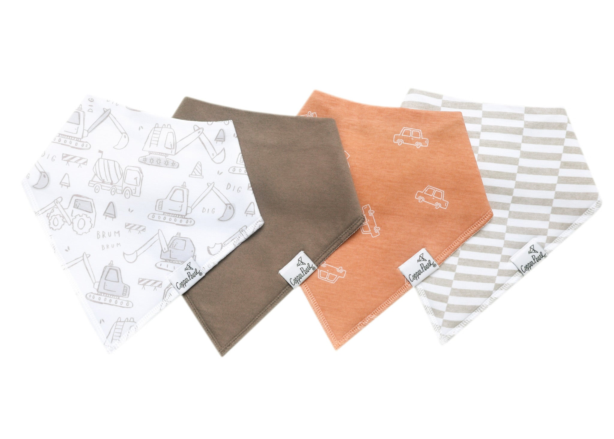 Copper Pearl Bandana Bibs Set-Gage