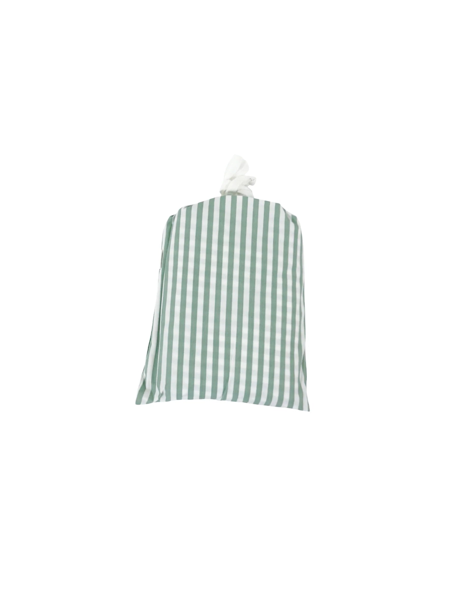 The Uptown Baby Crib Sheet - Cabana Stripe Sage