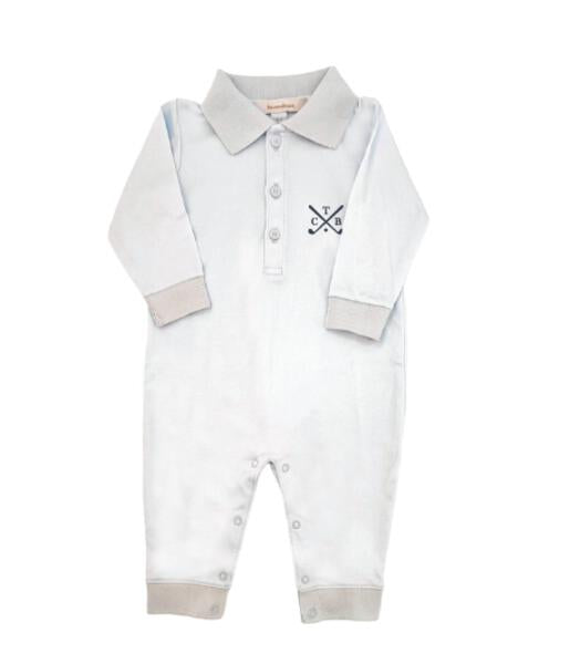 Tecomoabesos Golf Pima Playsuit in Blue