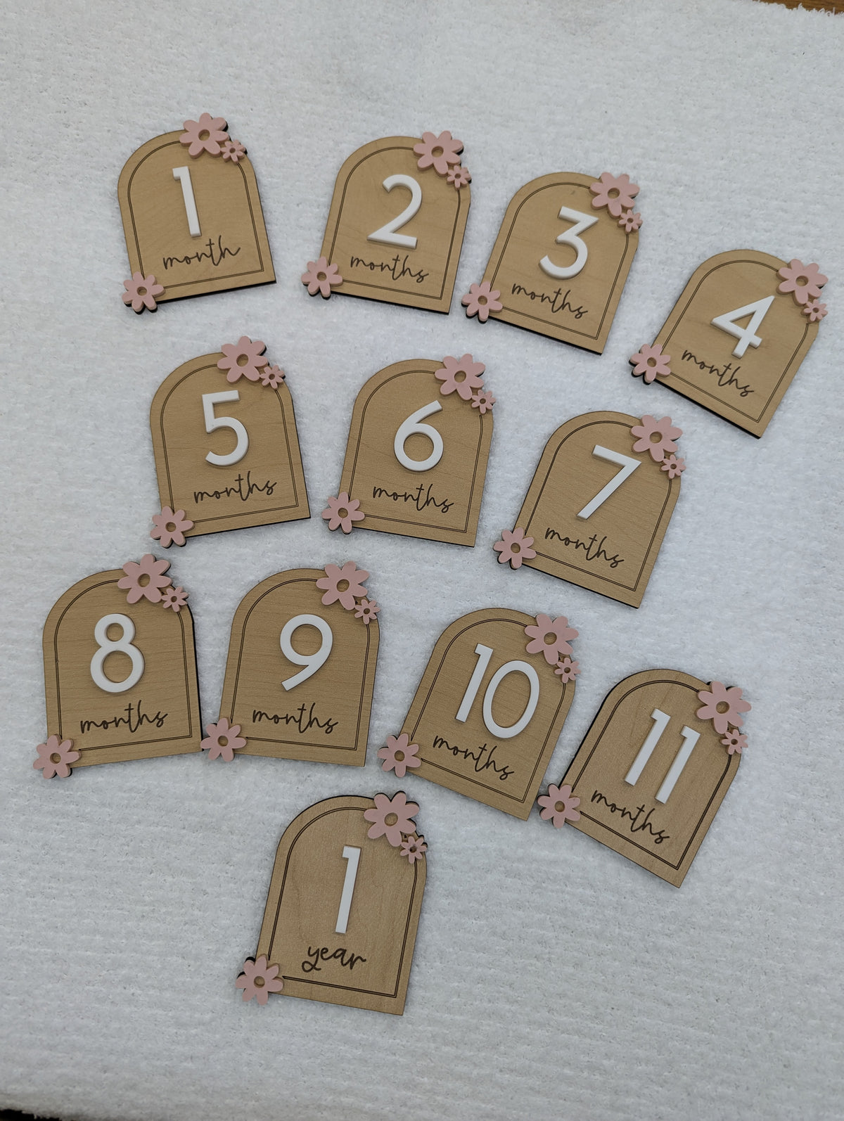 Monthly Milestone Set-Blush Daisy