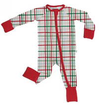 Goosies Festive Plaid Convertible Zip Pajamas