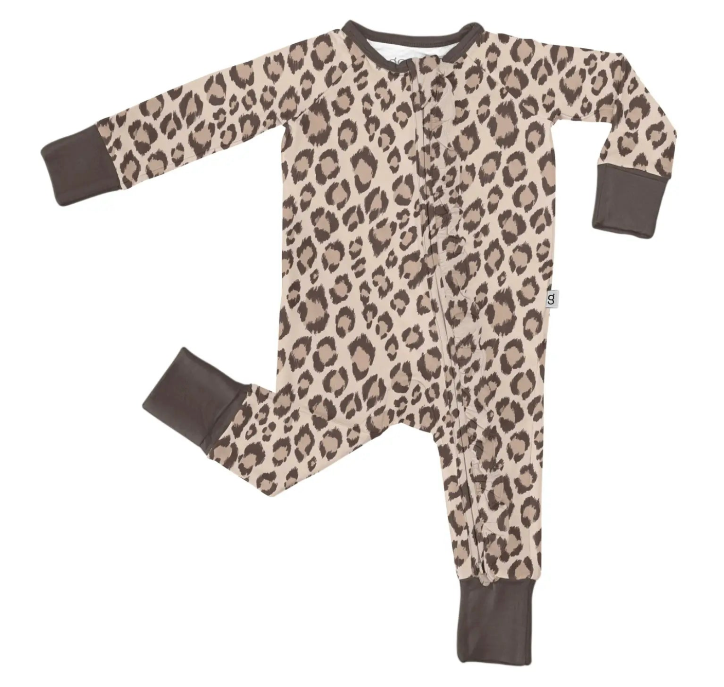 Goosies Convertible Zip Pajamas - Classic Leopard