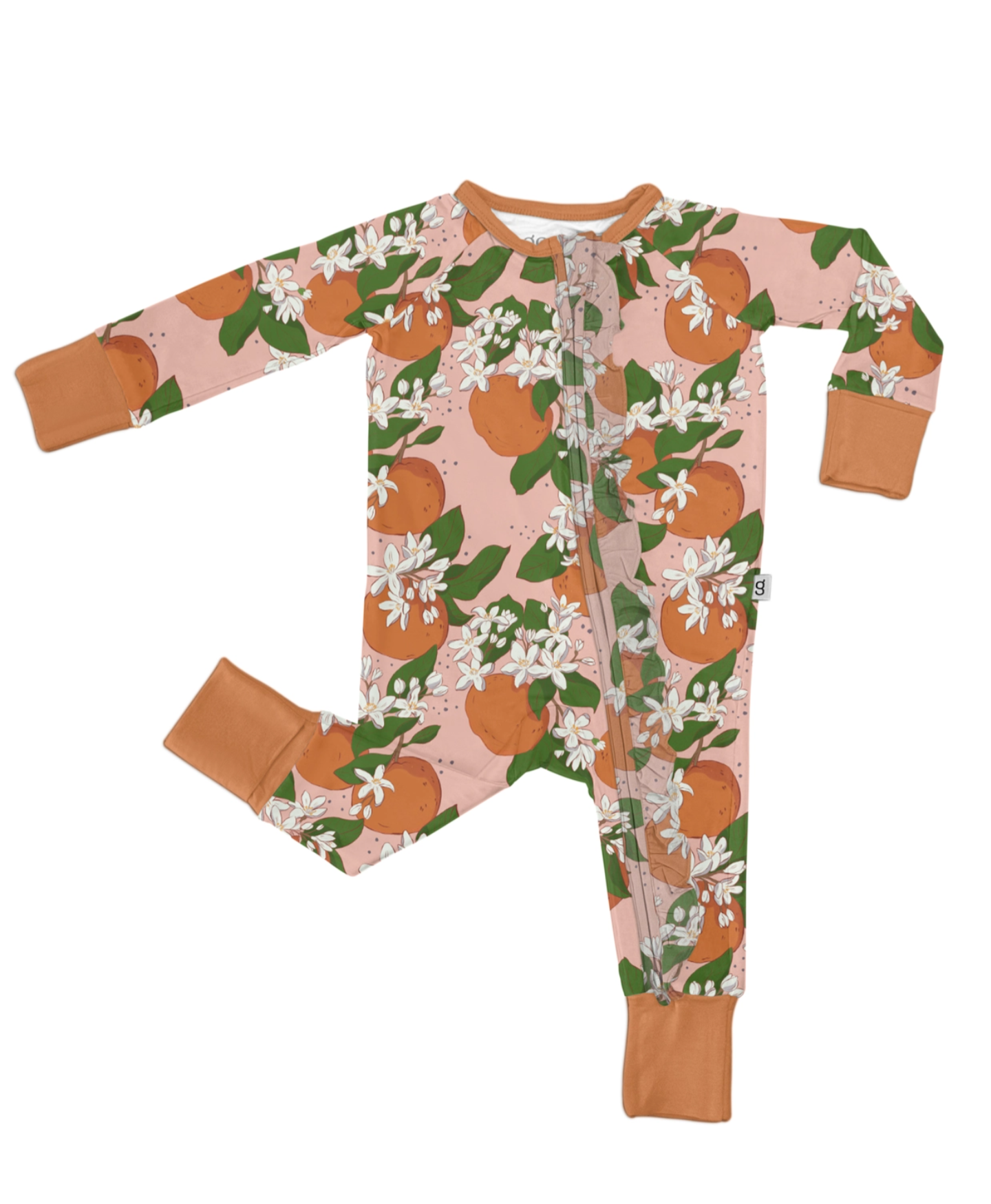 Goosies Orange Blossoms Romper in 0-3