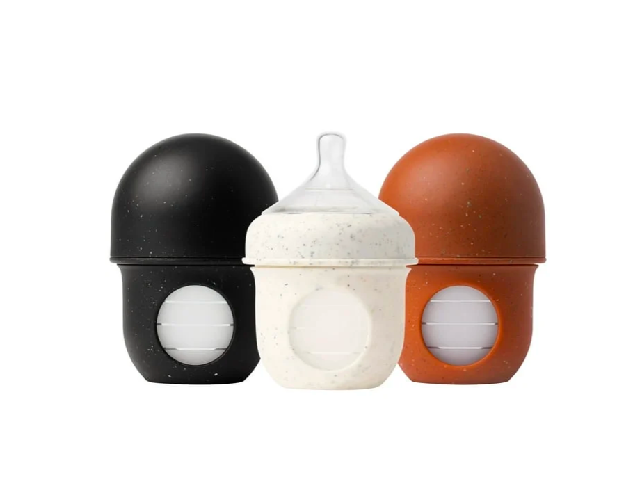 Boon Nursh Reusable Silicone Pouch Baby Bottle 4 oz (3pack)