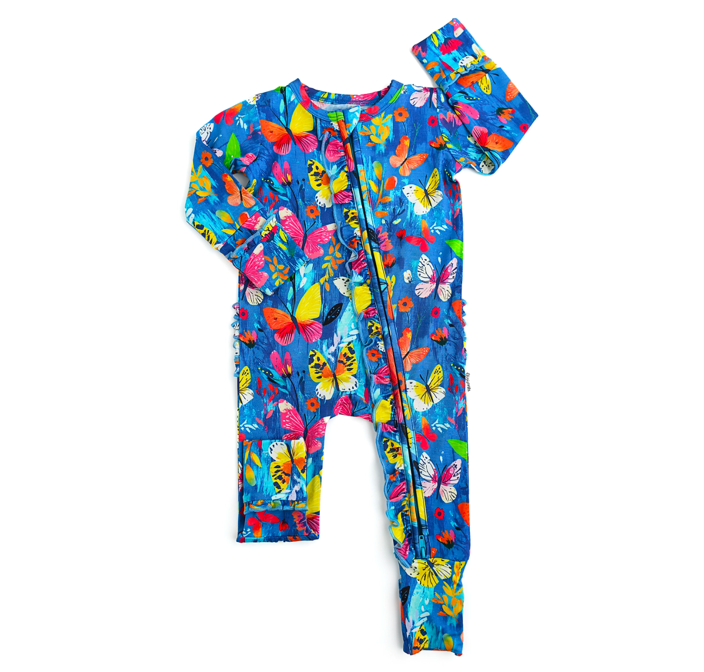 Gigi and Max Romper-Aurora Butterflies