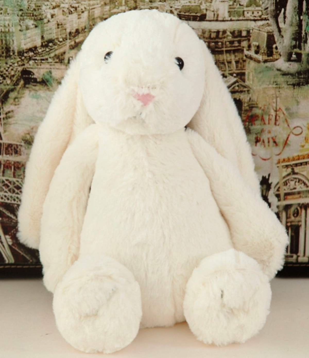Annie and Charles Plush Bunny-White