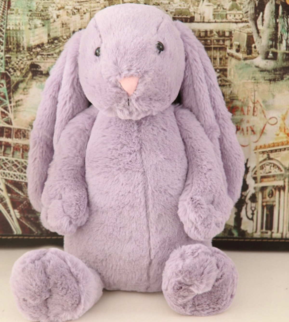 Annie and Charles Plush Bunny-Purple