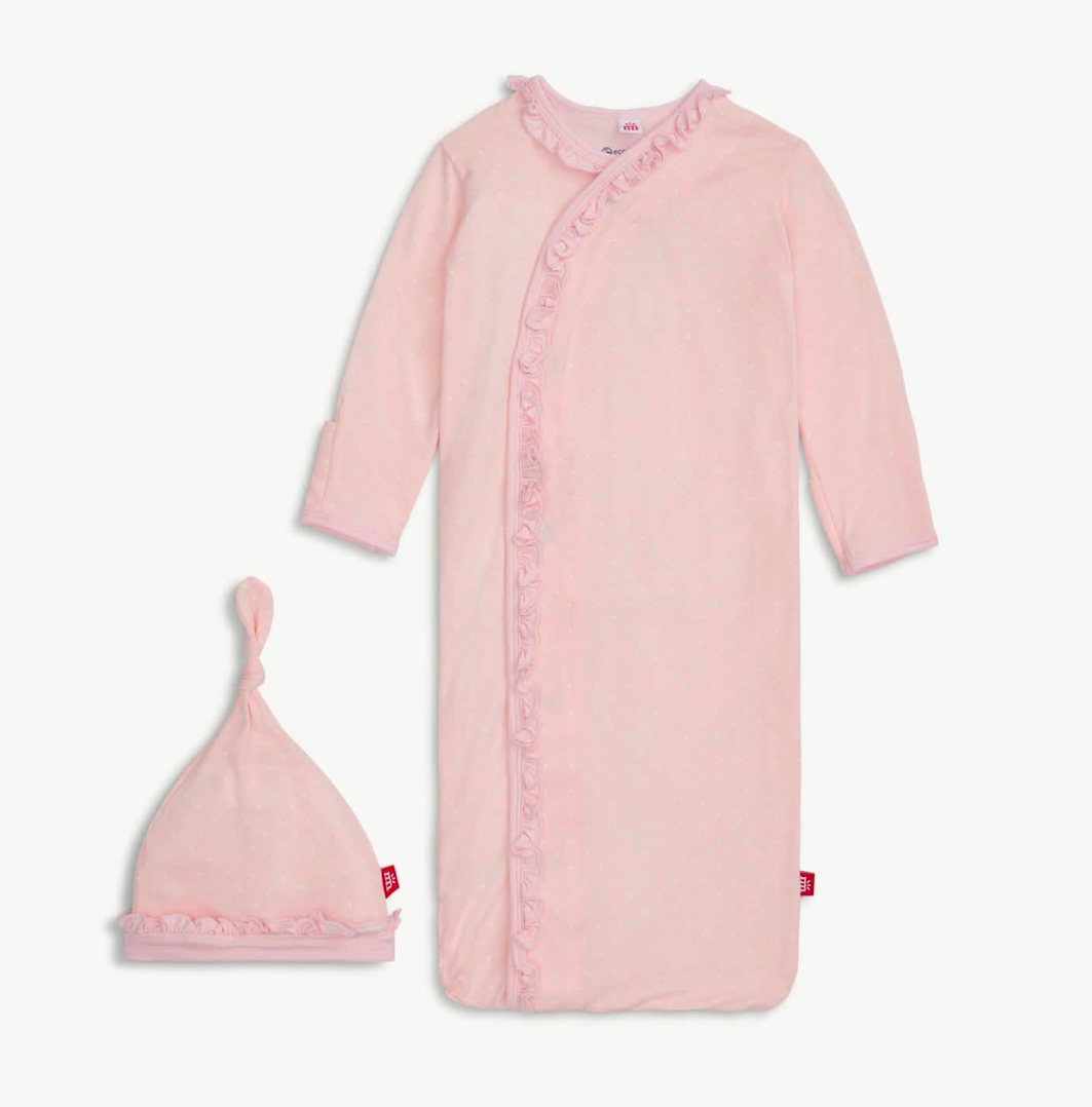 Magnetic Me gown Set-Pin Dot Pink