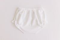 Terry Tots Diaper Cover in White Jacquard