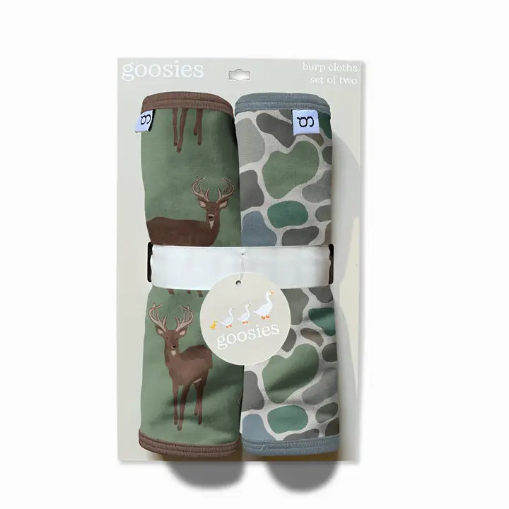 Goosies Deer Burp Cloth Set