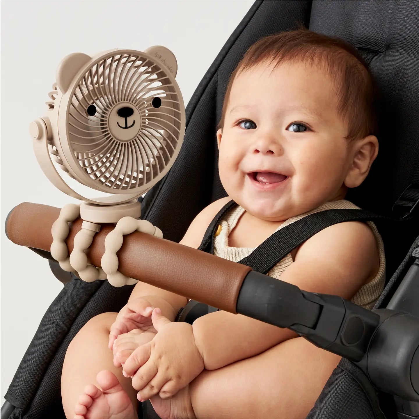 Itzy Ritzy 3-Speed Breeze Stroller Fan- Bear