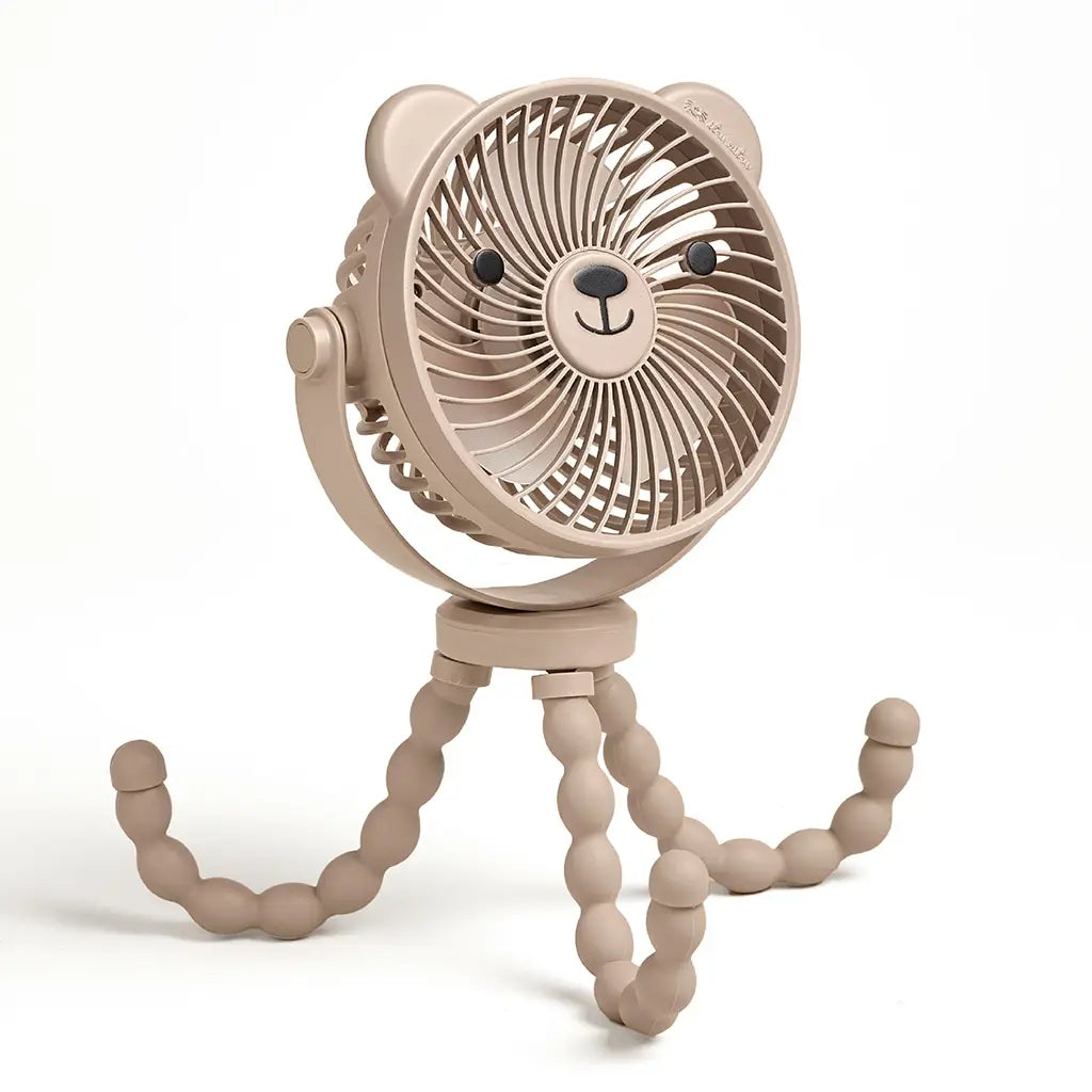 Itzy Ritzy 3-Speed Breeze Stroller Fan- Bear